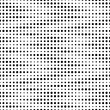 Vector seamless texture. Modern geometric background. Monochrome pattern of equally spaced circles of different sizes
