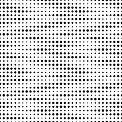Wall Mural - Vector seamless texture. Modern geometric background. Monochrome pattern of equally spaced circles of different sizes