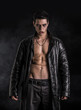 © theartofphoto - Young Vampire Man in an Open Black Leather Jacket