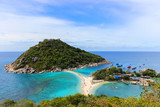 Fototapeta  - Nangyuan island - a paradise island in Thailand.