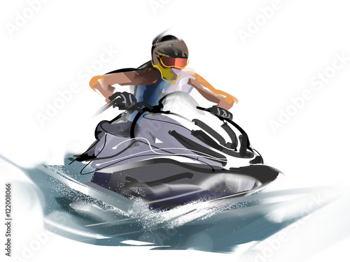 ジェットスキー Adobe Stock でこのストックイラストを購入して 類似のイラストをさらに検索 Adobe Stock
