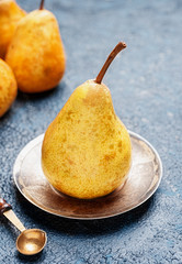 Pear fruit closeup