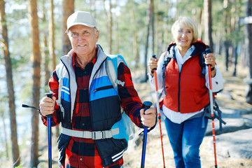 seniors trekking