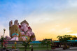  pink Ganesh in sun set time.Ganesh is the deity in Hinduism. Revered as the god of knowledge. An intellectual excellence Filmmaking renaissance in all fields