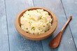 homemade mashed potatoes with melting butter