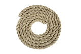 Fototapeta Maki - 
rope made of coarse hemp. are in coils, isolate on white background 

without shadows. easy to cut for your project.
