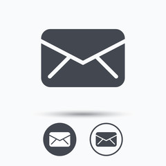 Envelope icon. Send message sign.