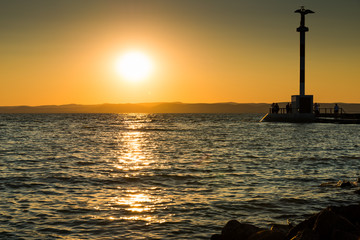 Wall Mural - sunset at balaton, siofok