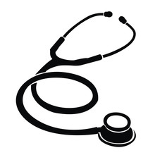 Silhouette Of A Stethoscope