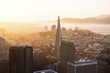 © Cavan Images - Transamerica Pyramid and cityscape during sunset