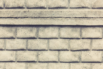 Wall Mural - background of white brick wall texture pattern