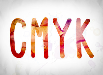 Poster - CMYK Concept Watercolor Word Art