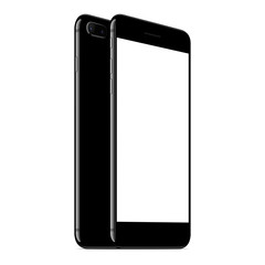 Poster - vector mock up phone front and back perspective view on white background, new modern phone with dual camera