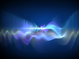 sound waves - abstract design element