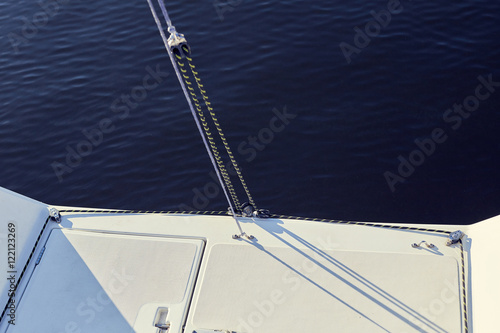 Fotografie, Obraz permanent backstay is attached to the top of the mast