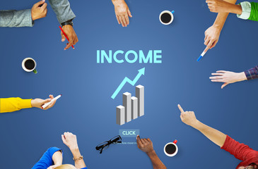 Wall Mural - Income Assets Banking Economy Financial Money Concept