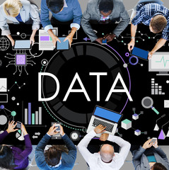 Canvas Print - Data Information Statistics Technology Analysis Concept