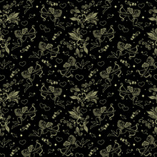 Seamless Pattern With Cupids And Hearts