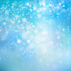 Wall Mural - abstract blue sparkle, glitter background.
