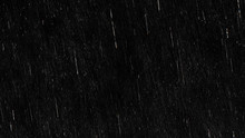 Falling Raindrops Footage Animation In Slow Motion On Black Background, Black And White Luminance Matte, Rain Animation With Start And End, Perfect For Film, Digital Composition, Projection Mapping