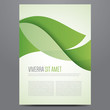 Brochure, flyer, annual report, magazine cover, poster vector template. Modern green corporate design.