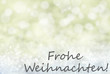 © Nelos - Golden Bokeh Background, Snow, Frohe Weihnachten Means Merry Christmas