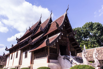 Wat Ton Kain, Old wood chapel in Chiang Mai Thailand