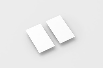 Wall Mural - blank white rectangles for phone display app design mockup, clipping path, 3d rendering. web site in