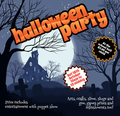 Wall Mural - Halloween Party Flyer Leaflet