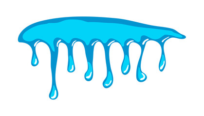 Wall Mural - water ink drip, dripping paint vector symbol icon design.