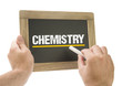 Chemistry - Hand writing on chalkboard