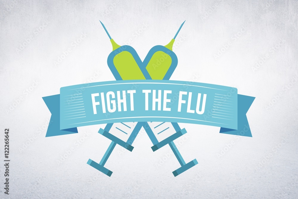 Composite image of fight the flu   - obrazy, fototapety, plakaty 