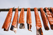 © Designpics - Subsistance Caught Bristol Bay Sockeye Salmon Drying On A Rack, Iliamna, Southwest Alaska, Summer
