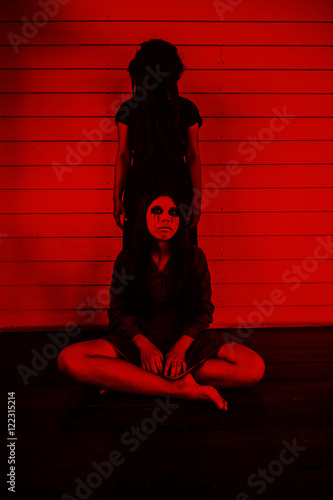 Fotografie, Obraz Ghost the possessions,Scary background for halloween concept and book cover idea