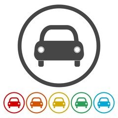 Canvas Print - Car Icon set