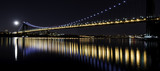 George Washington Bridge reflecting lights