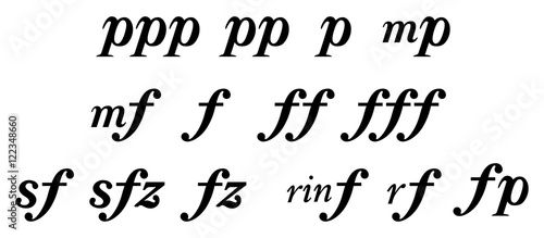 音楽記号 フォルテ ピアノなど Adobe Stock でこのストック