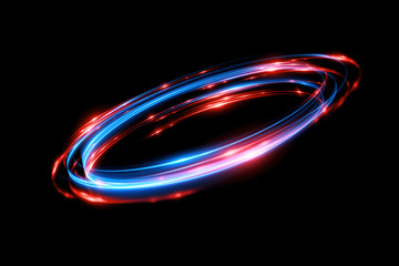 Wall Mural - glow swirl light effect. circular lens flare. abstract rotational lines. power energy element. space