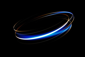 Wall Mural - glow swirl light effect. circular lens flare. abstract rotational lines. power energy element. space