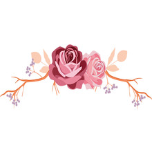 Flower Decoration Of Pink Roses