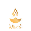© Stock Vector One - Diwali label. Hand drawn brush lettering for Diwali festival