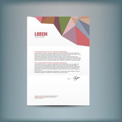 Template for advertising and corporate identity.