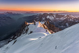 Fototapeta  - Aiguille du Midi from Mont Blanc