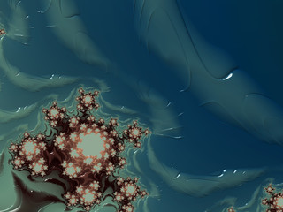 Wall Mural - abstract fractal background