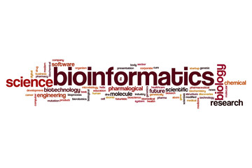 Sticker - Bioinformatics word cloud