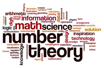 Number theory word cloud