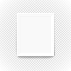 Aufkleber - Blank picture frame on transparent background. Template for a co