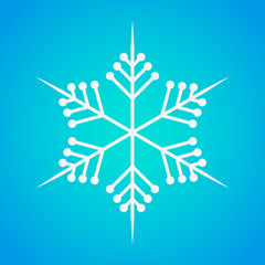 Canvas Print - snowflake icon. vector illustration.