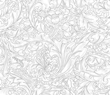Modern Fabric Design Pattern. Desktop Wallpaper. Background. Floral Pattern For Your Design. Illustration. Modern Seamless Pattern For Interior Decoration, Wrapping Paper, Graphic Design And Textile.