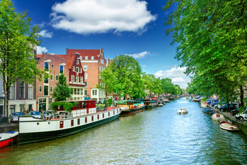 Wall Mural - canal in amsterdam